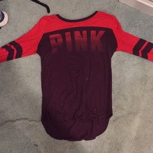 long sleeve tee shirt from pink